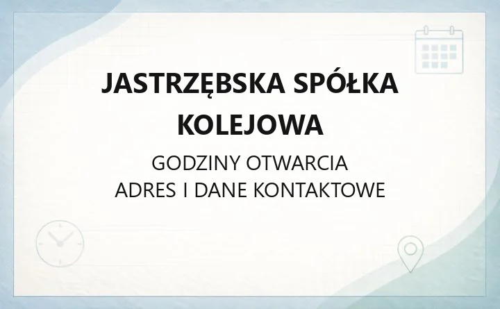 Jastrzębska Spółka Kolejowa - kontakt, dyspozytura i usługi dla przewoźników